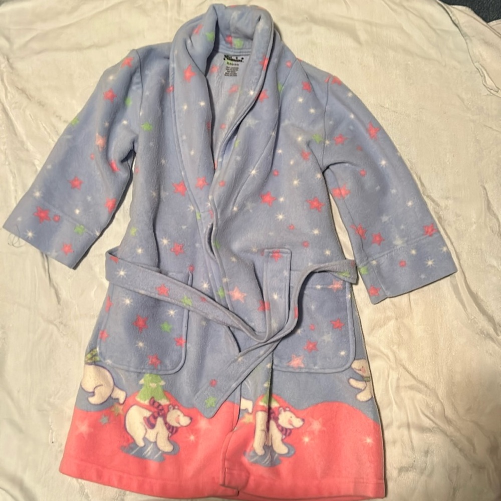 Girls robe with belt.  Size XS (4/5).